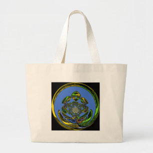 Traditional Just Blue Large Tote Bag