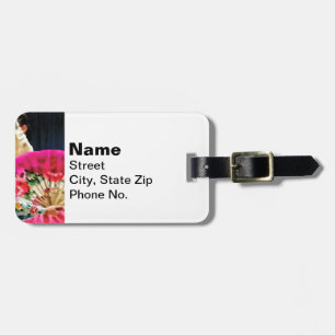 Traditional Korean Fan Dance Luggage Tag