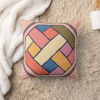 Traditional Korean Pattern Arts Throw Pillow