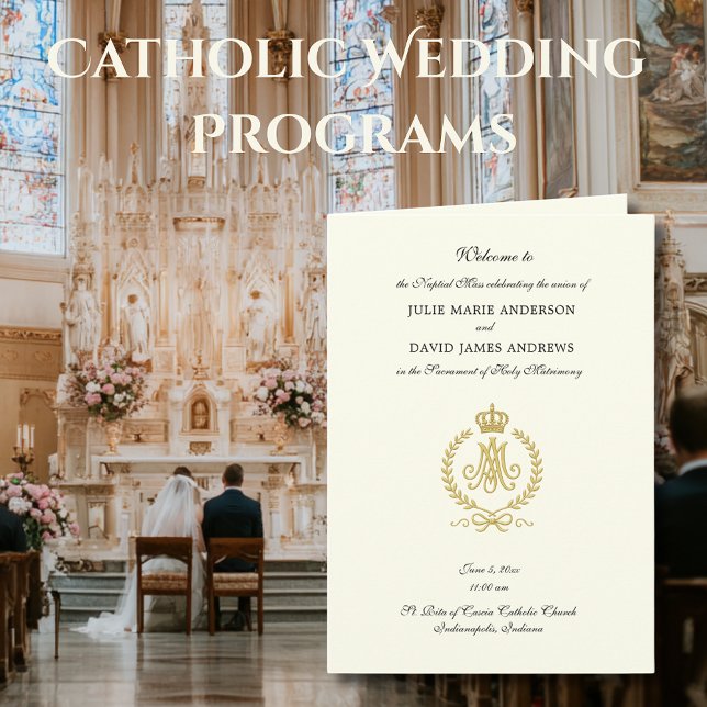 Traditional Latin Nuptial Mass Wedding Program (Creator Uploaded)