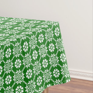 Traditional Latvian Green Sun Auseklis Saulite  Tablecloth