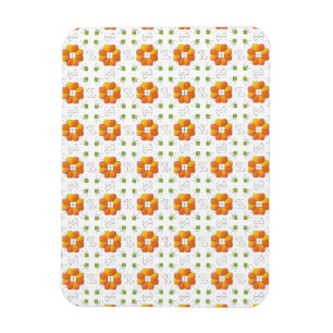 Traditional Latvian SUN sign geometric design IX Magnet