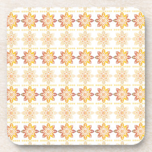 Traditional Latvian SUN sign geometric design VIII Coaster