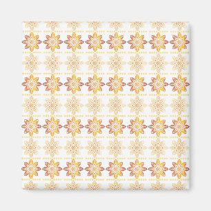 Traditional Latvian SUN sign geometric design VIII Magnet