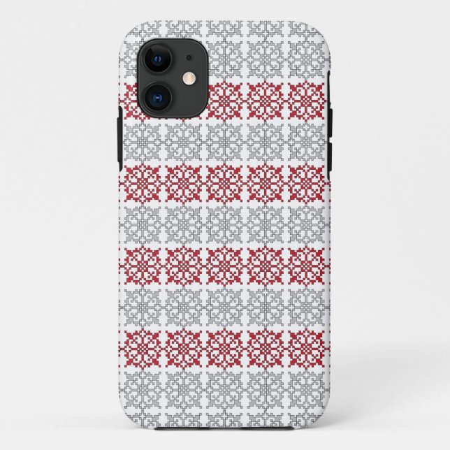 Traditional Latvian SUN sign geometric pattern I Case-Mate iPhone Case (Back)