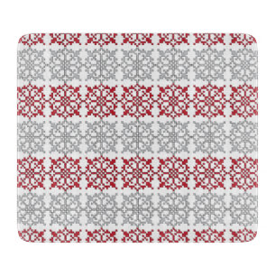 Traditional Latvian SUN sign geometric pattern I Cutting Board
