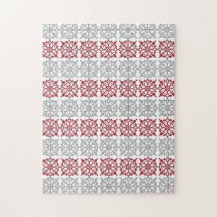 Traditional Latvian SUN sign geometric pattern I Jigsaw Puzzle