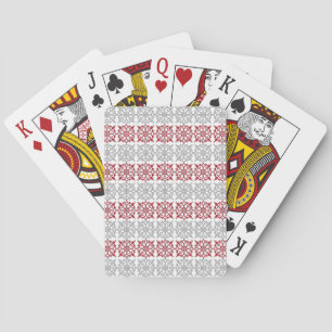 Traditional Latvian SUN sign geometric pattern I Playing Cards