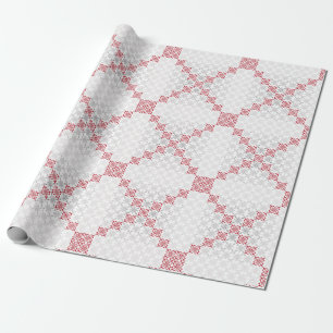 Traditional Latvian SUN sign geometric pattern II Wrapping Paper