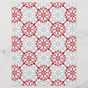 Traditional Latvian SUN sign geometric pattern III