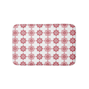 Traditional Latvian SUN sign geometric pattern IV Bath Mat