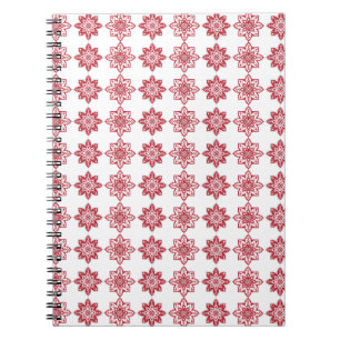 Traditional Latvian SUN sign geometric pattern IV Notebook