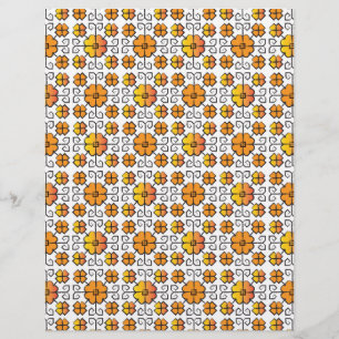 Traditional Latvian SUN sign geometric pattern V