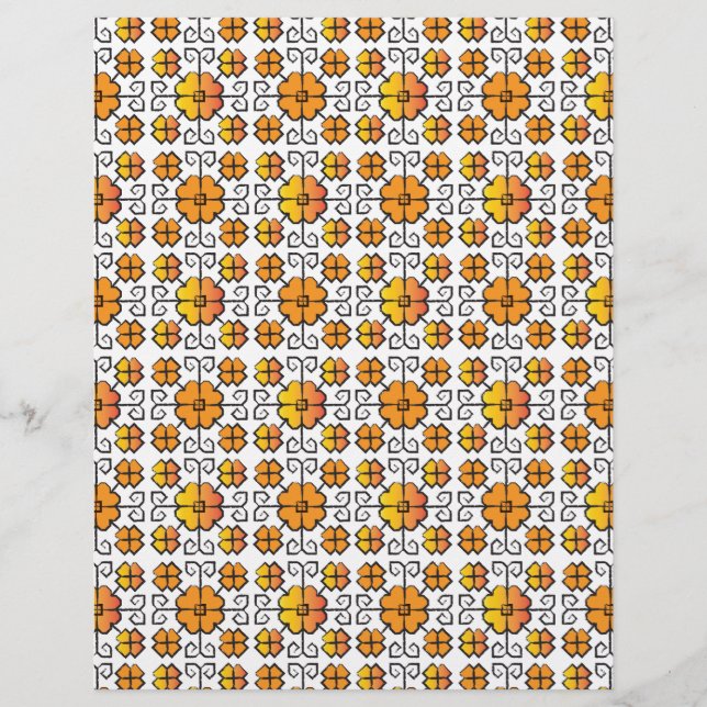 Traditional Latvian SUN sign geometric pattern V (Front)