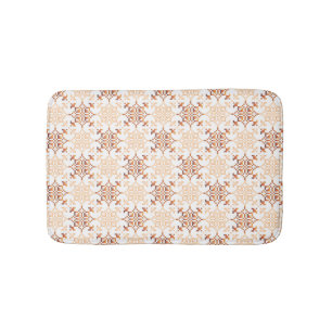 Traditional Latvian SUN sign geometric pattern VII Bath Mat