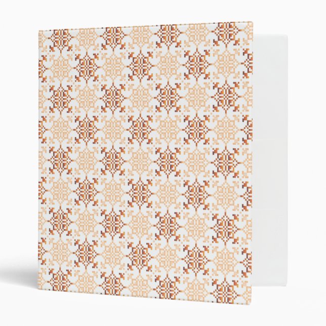 Traditional Latvian SUN sign geometric pattern VII Binder (Front/Inside)