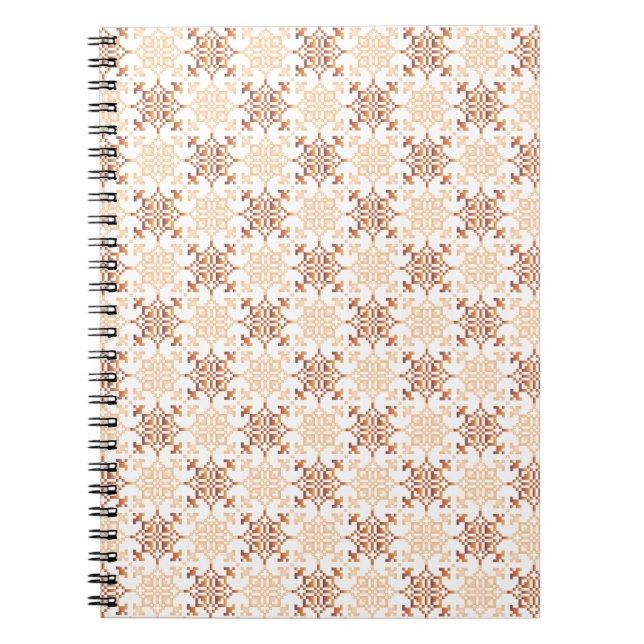 Traditional Latvian SUN sign geometric pattern VII Notebook (Front)