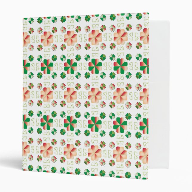 Traditional Latvian SUN sign geometric pattern X Binder (Front/Inside)