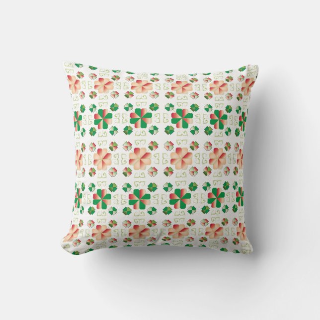 Traditional Latvian SUN sign geometric pattern X Throw Pillow (Front)