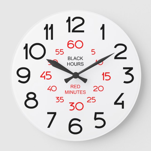 Traditional Learn to Tell Time Classroom Clock (Front)