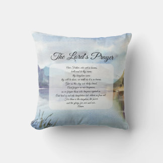 Traditional Lord's Prayer Throw Pillow