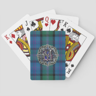 Traditional MacThomas Clan Tartan Plaid Monogram Playing Cards