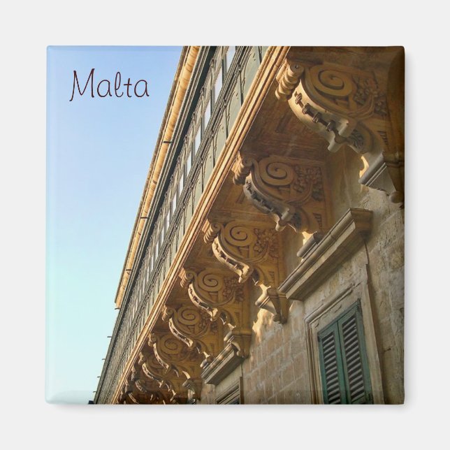 Traditional Maltese balcony Magnet (Front)
