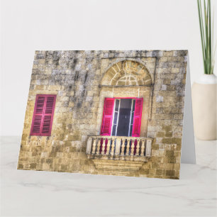 Traditional Maltese House Mdina Malta Card