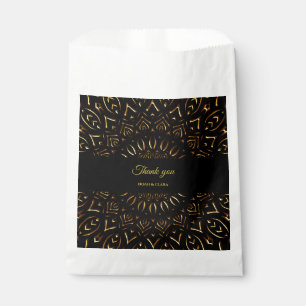 Traditional mandala classic elegant luxury wedding favour bag