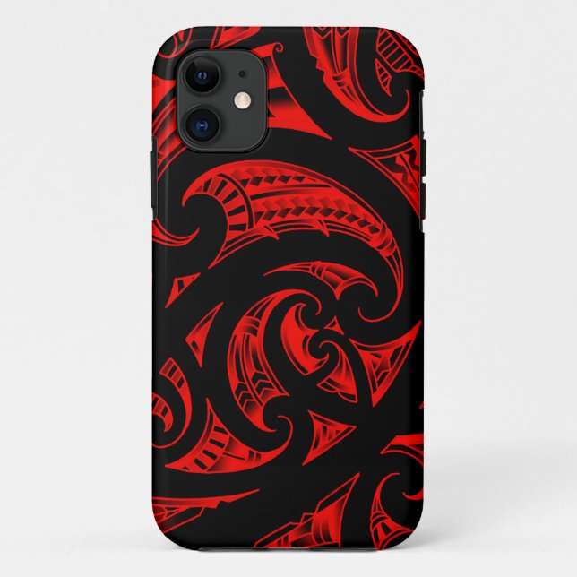 Traditional Maori Kirituhi art from New-Zealand Case-Mate iPhone Case (Back)