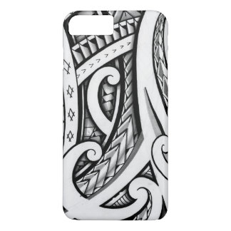 Traditional Maori style tattoo design iPhone 8 Plus/7 Plus Case