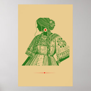 Traditional Mexican Attire Poster