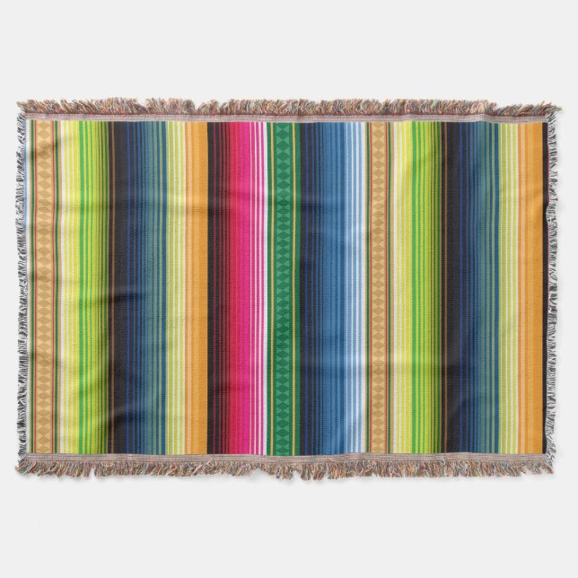 Traditional Mexican Blanket Serape (Front)