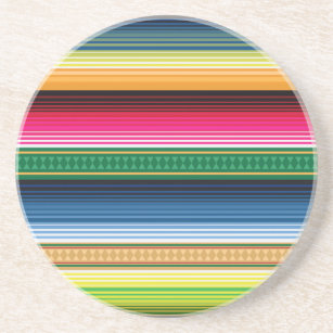 Traditional Mexican Blanket Serape Coaster
