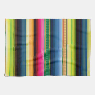 Traditional Mexican Blanket Serape Kitchen Towel