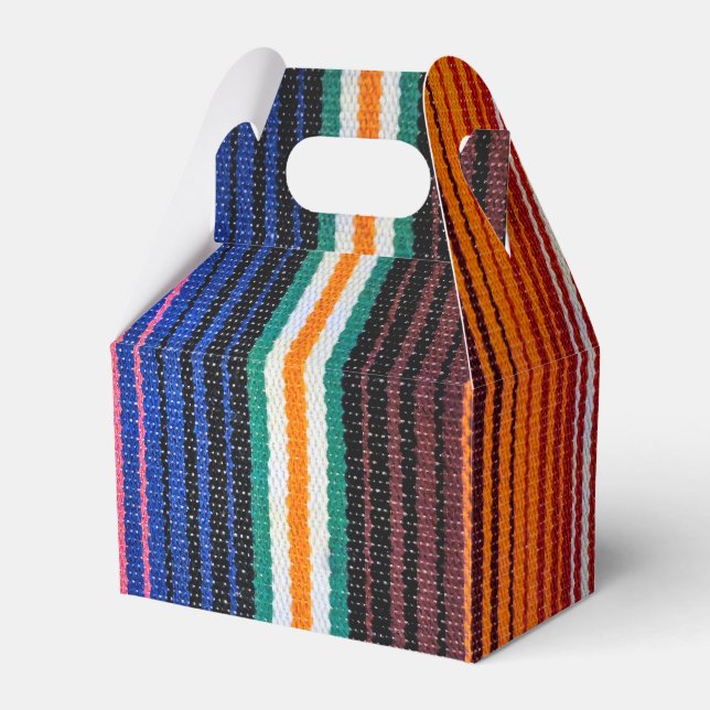 Traditional Mexican Fiesta Design Favor Box (Front Side)