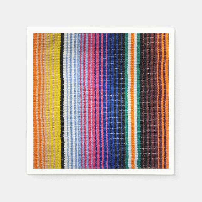 Traditional Mexican Fiesta Design Napkin (Front)