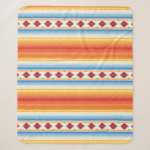 Traditional Mexican Serape Blanket