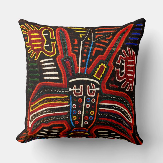Traditional Mola art pillow (Front)