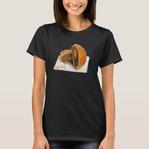 Traditional Moon Cake With Tea Full Moon Mid Autum T-Shirt
