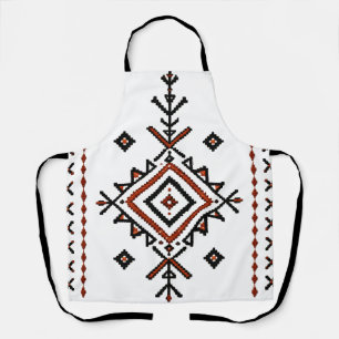 Traditional Moroccan Amazigh Geometric Textile Apron