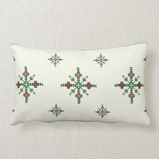Traditional Moroccan Embroidery | Fassi Embroidery Lumbar Pillow