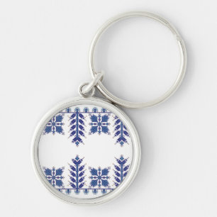 Traditional Motif, Romanian Traditional Motif T-S Keychain