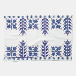 Traditional Motif, Romanian Traditional Motif T-S Kitchen Towel