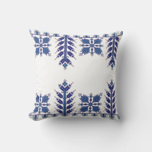 Traditional Motif, Romanian Traditional Motif  T-S Throw Pillow