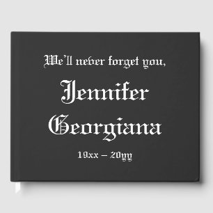 Traditional, Mournful Condolences Guestbook