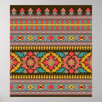 Traditional Mughal Border Designart,ethnic,fabric,