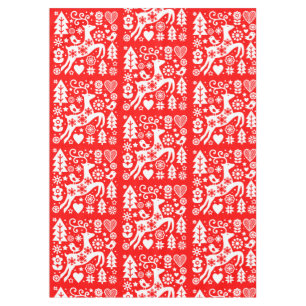 Traditional Nordic Christmas Decor Tablecloth