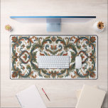 Traditional Norwegian Rosemaling Floral Art Custom Desk Mat<br><div class="desc">This premium desk mat features an intricate, traditional Rosemaling pattern, blending elegant floral scrolls with a sophisticated color palette. Designed to provide a smooth surface for your mouse and ultimate protection for your desk, it combines cultural artistry with modern functionality. Perfect for those who appreciate folk art, vintage aesthetics, or...</div>