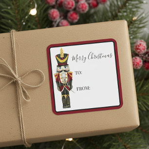 Traditional Nutcracker Christmas Holiday Gift Tag